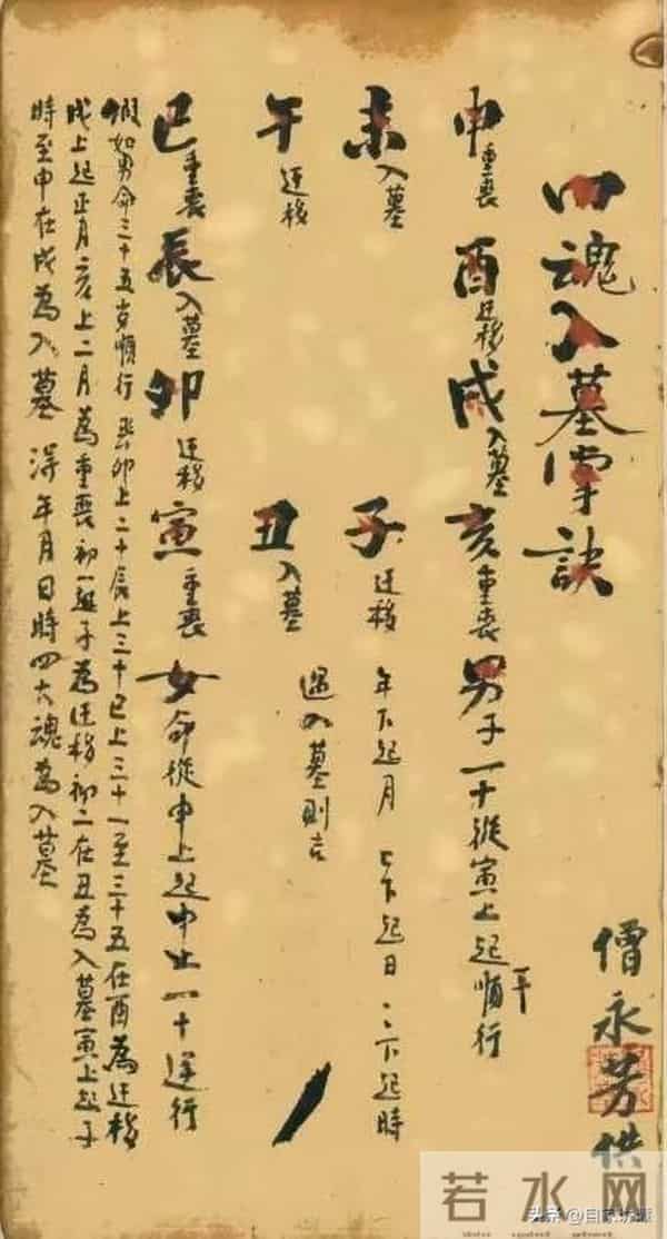 明清民间抄本——历地六十年避忌老本