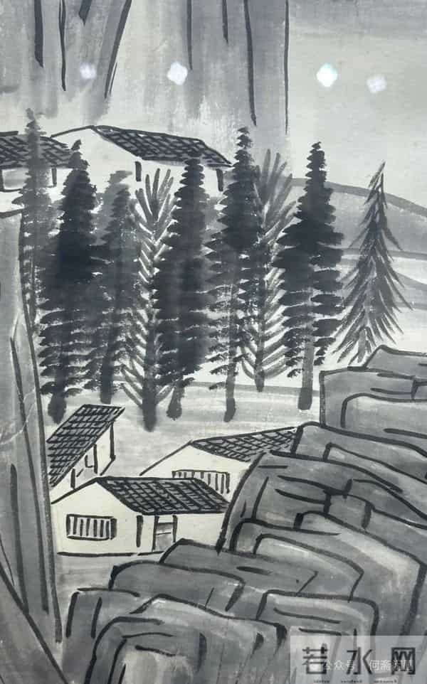 齐白石《云山深涧》——给曹锟的画