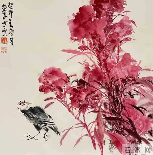 细腻与豪放：画家刁金的大写意花鸟世界