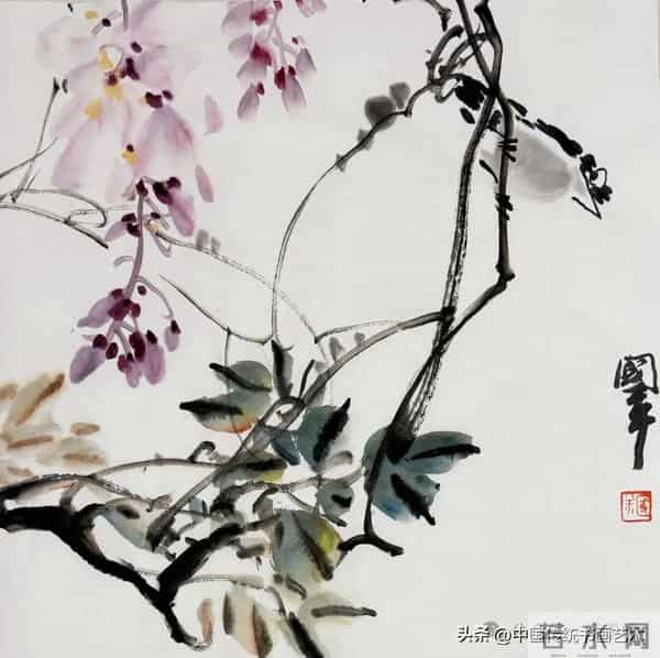 一平尺花鸟画小画构图（50幅学习版）