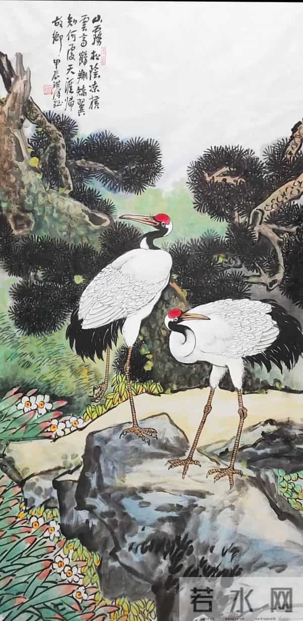 十幅小画，鹤承墨韵，画载仙风！