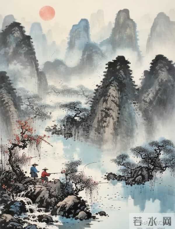 烟波江上使人愁，水墨江南入画来