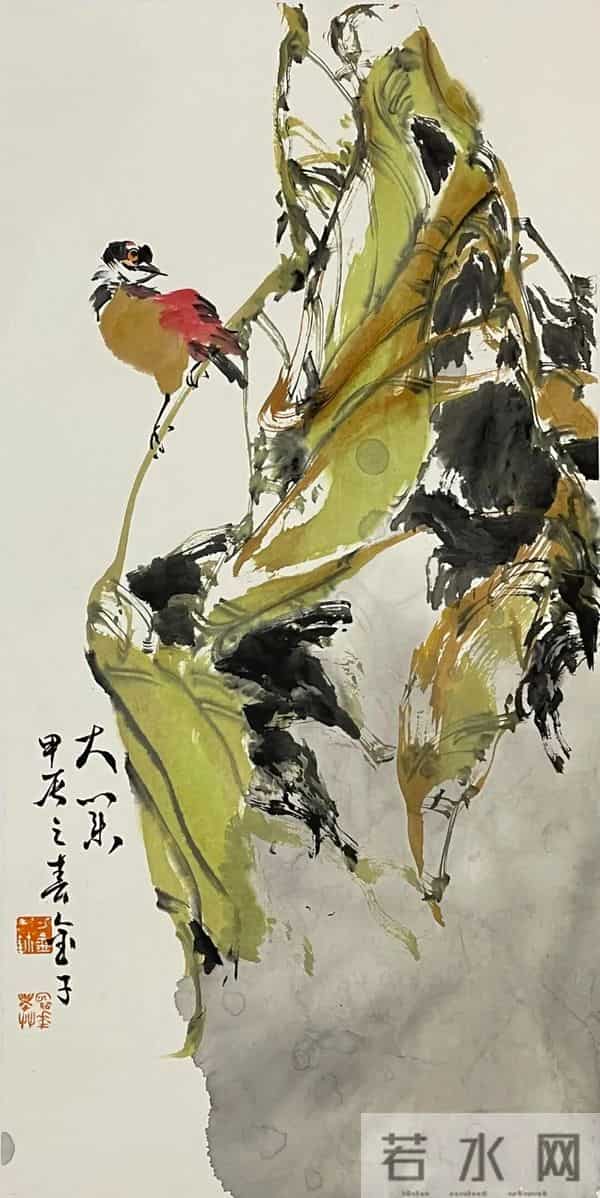 细腻与豪放：画家刁金的大写意花鸟世界