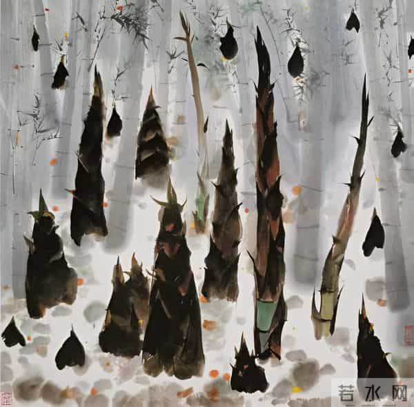 搜尽奇峰打草稿，吴冠中先生的画作都来自于他对自然万物洞察