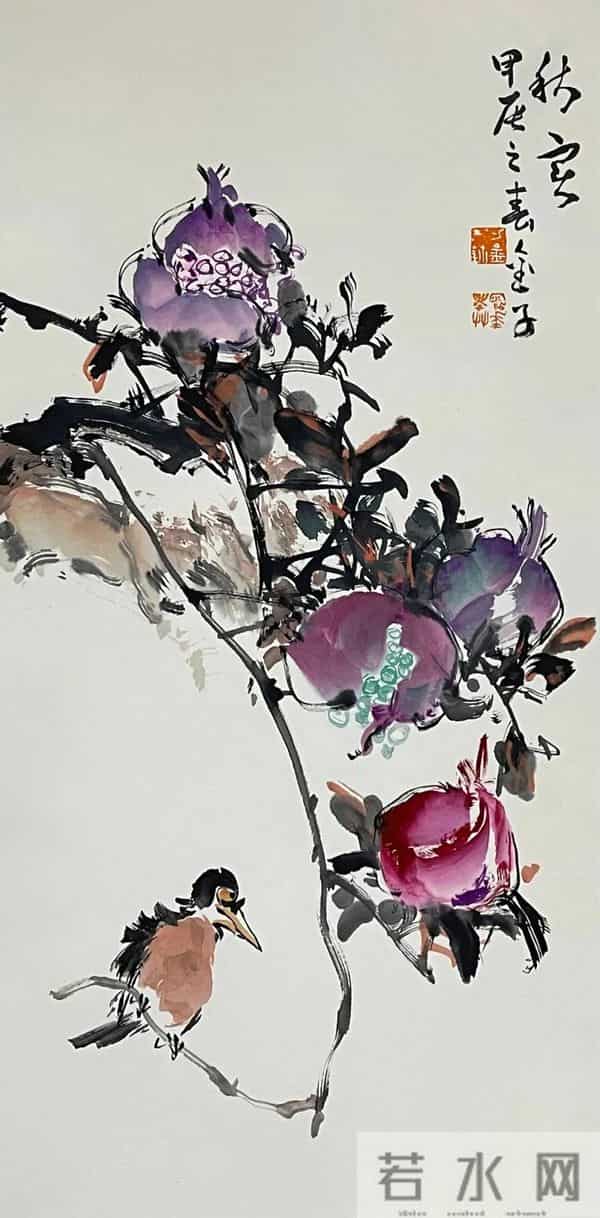 细腻与豪放：画家刁金的大写意花鸟世界