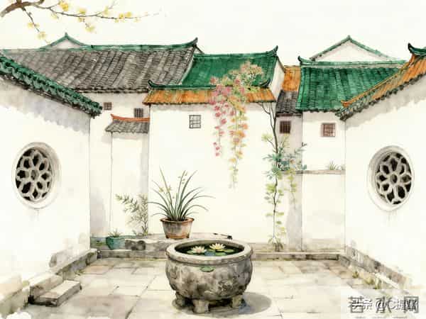 新中式水彩风格建筑集