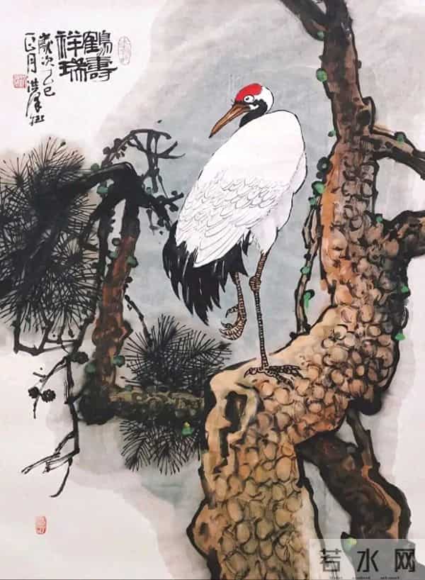 十幅小画，鹤承墨韵，画载仙风！