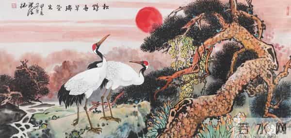 十幅小画，鹤承墨韵，画载仙风！