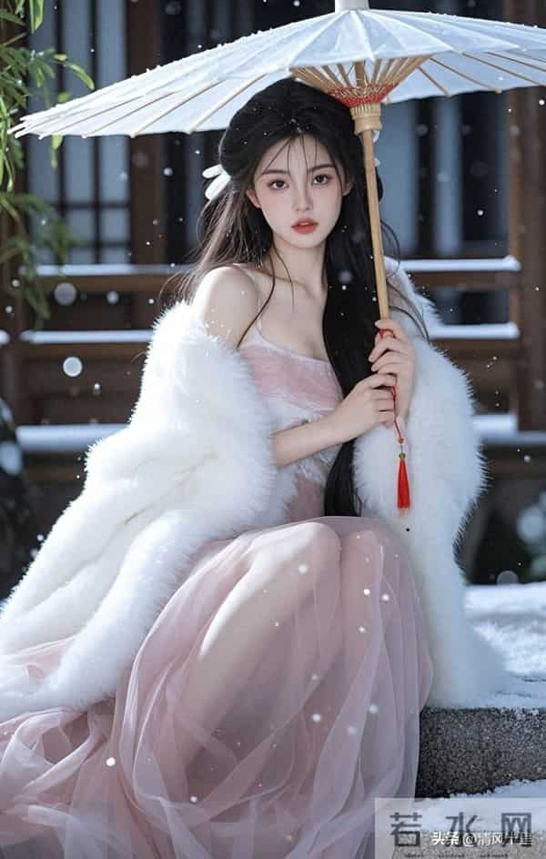 清风续句诗-玉屑斜穿伞骨边，轻沾衣袂若云烟。回眸忽觉凉风至