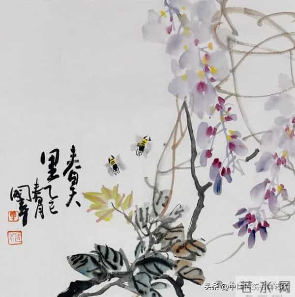 一平尺花鸟画小画构图（50幅学习版）
