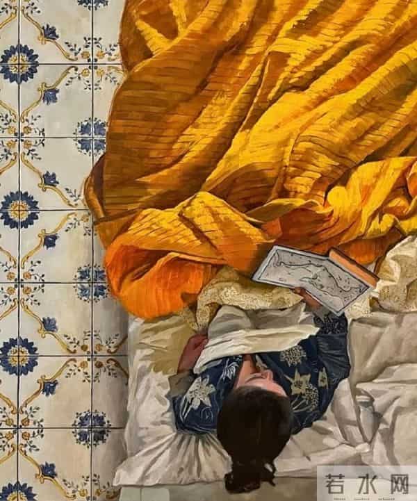 俯视下掩盖的情绪，色彩布局拉开的空间距离感，好独特的视角！