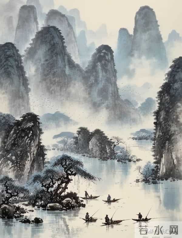 烟波江上使人愁，水墨江南入画来