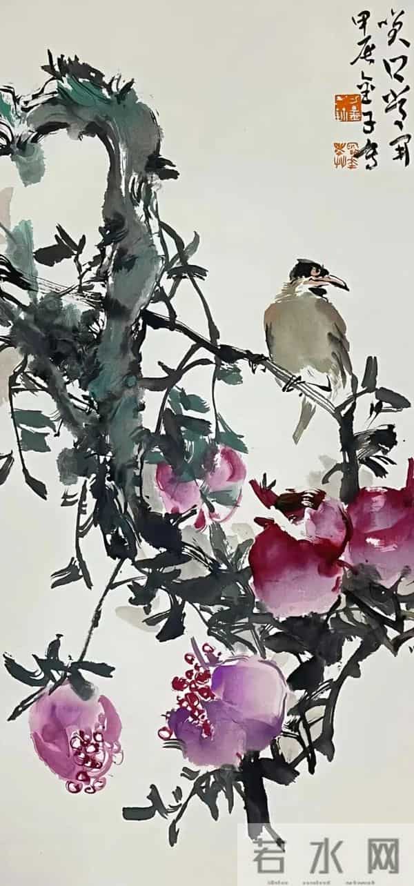 细腻与豪放：画家刁金的大写意花鸟世界
