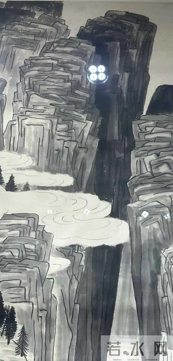 齐白石《云山深涧》——给曹锟的画