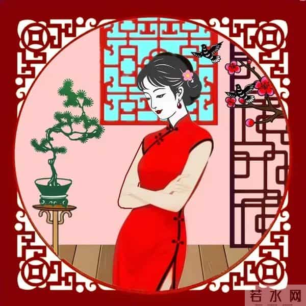 旗袍美女剪纸：一衣风骨，半世风情