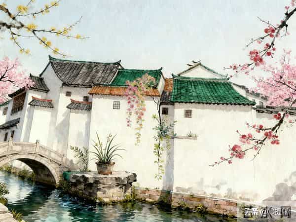 新中式水彩风格建筑集