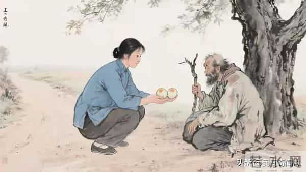 民间故事：农妇赠乞丐一碗菜团子，换来新房平安，暴雨后真相大白