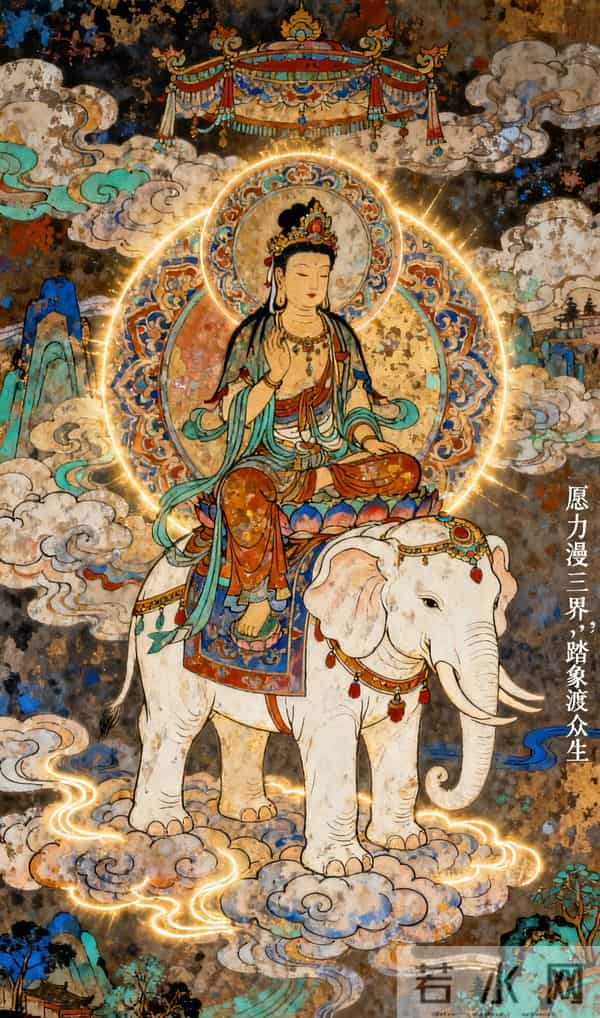 大行普贤：愿力漫三界，踏象渡众生