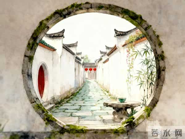 新中式水彩风格建筑集