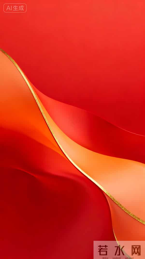 高清手机壁纸｜轻飏若流虹，缥缈舞云端（飘逸红韵）