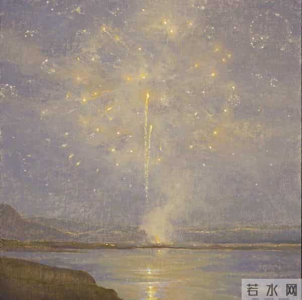 美丽绚烂的烟火也可以被画笔留住！美国画家Jennifer Moses作品赏