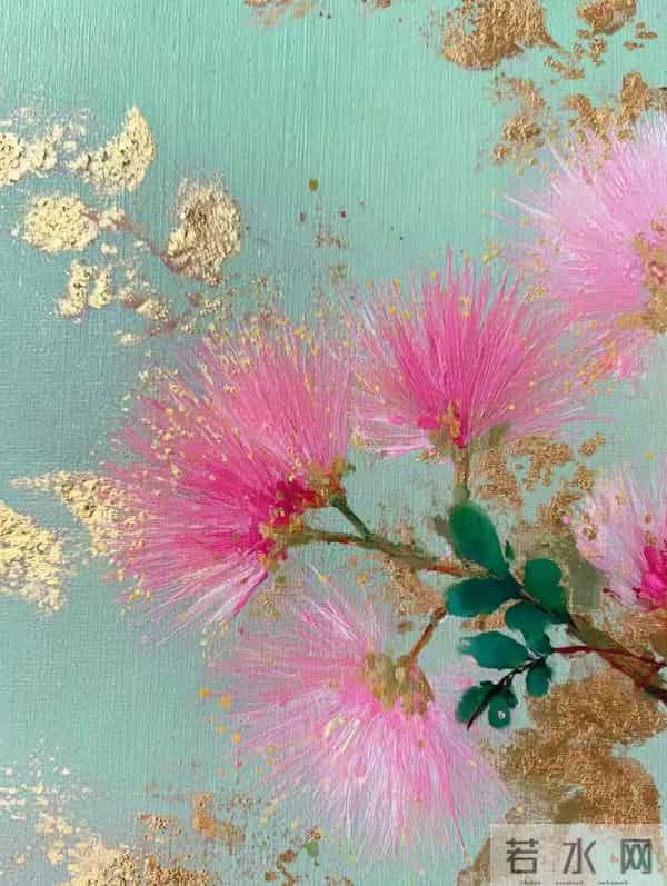 染得朝霞一缕丹,高标谁共仰头看 花当六月盈盈拂,叶合三更密密攒