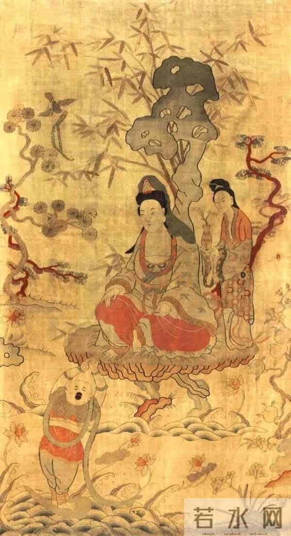 千江有水千江月，世界各大博物馆收藏的水月观音画像