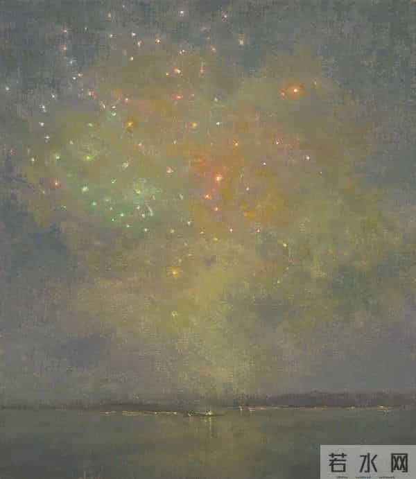 美丽绚烂的烟火也可以被画笔留住！美国画家Jennifer Moses作品赏