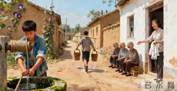 70年，我帮邻居寡妇挑水三年，她却在我参军前夜把我叫进了房。