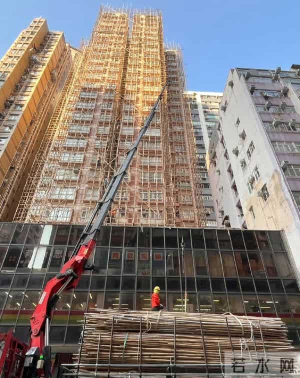 竹架是香港的非遗文化，因成本低搭建方便广泛使用
