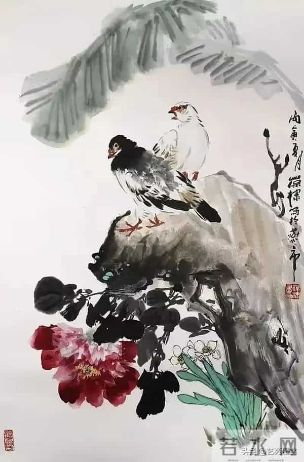 不愧是王雪涛的得意弟子，陈葆棣的花鸟差点儿撵上师父！