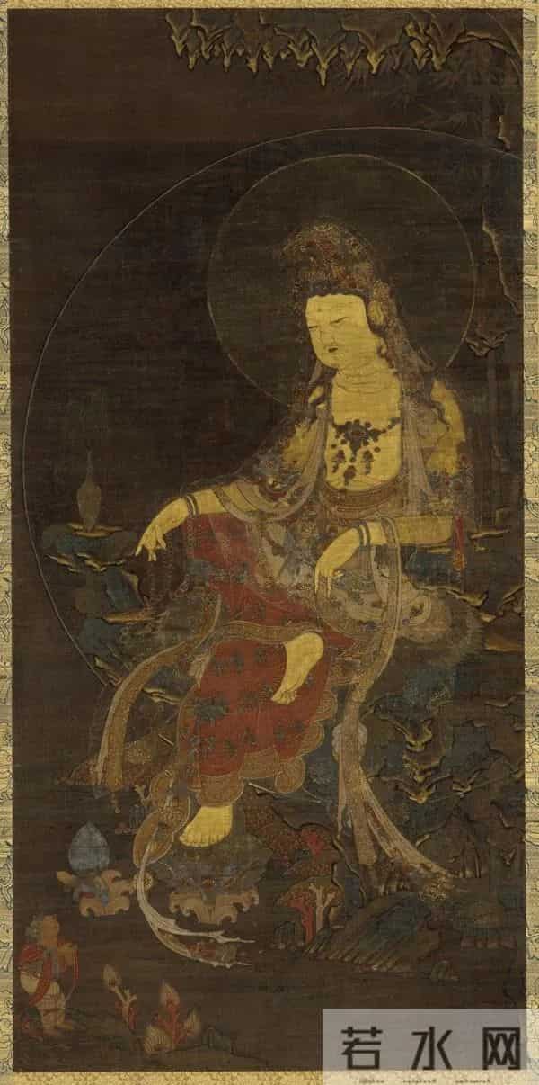 千江有水千江月，世界各大博物馆收藏的水月观音画像