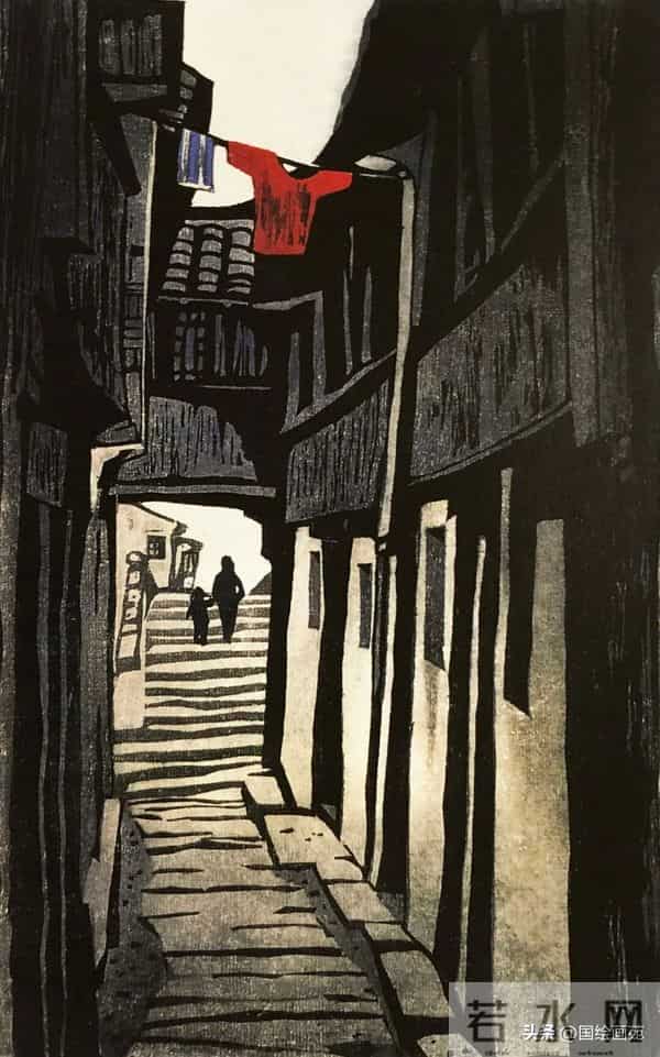 杨明义版画上的江南水乡，好美呀！