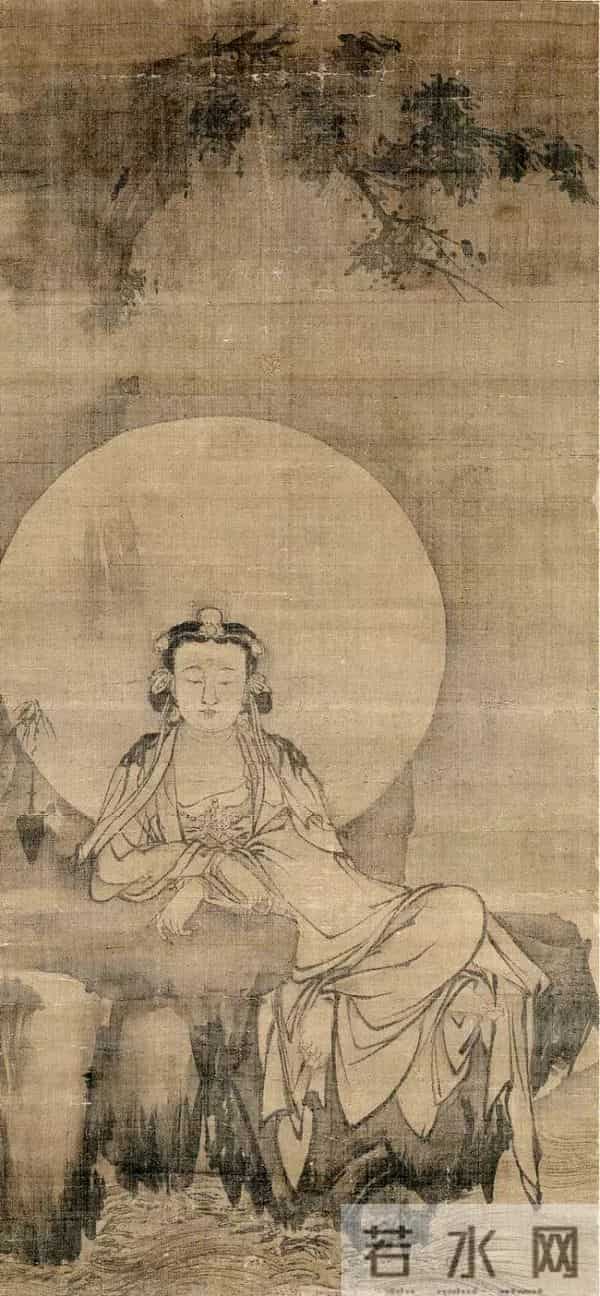 千江有水千江月，世界各大博物馆收藏的水月观音画像
