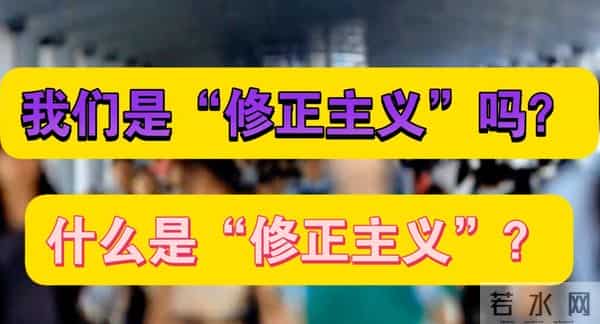 为什么有人说，中国走上了"修正主义"道路，修正主义是什么？