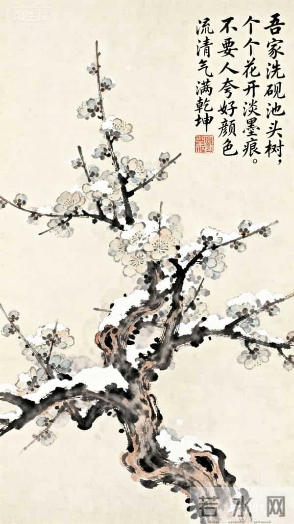 王冕的墨梅，是他布衣一生的傲骨与清白的宣言