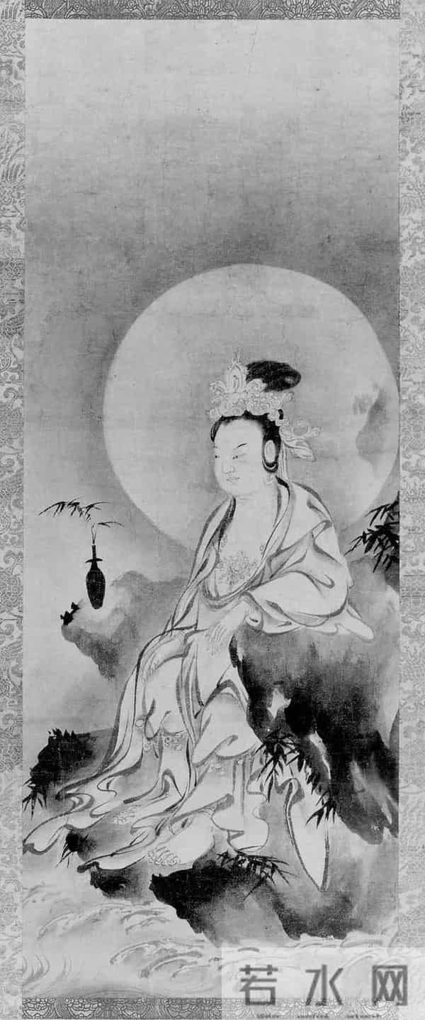 千江有水千江月，世界各大博物馆收藏的水月观音画像