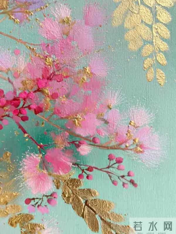 染得朝霞一缕丹,高标谁共仰头看 花当六月盈盈拂,叶合三更密密攒