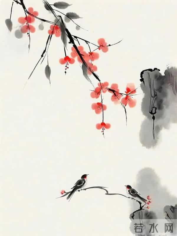 桃源定在深处，涧水浮来落花。25句人间绝艳诗词，读之令人忘俗