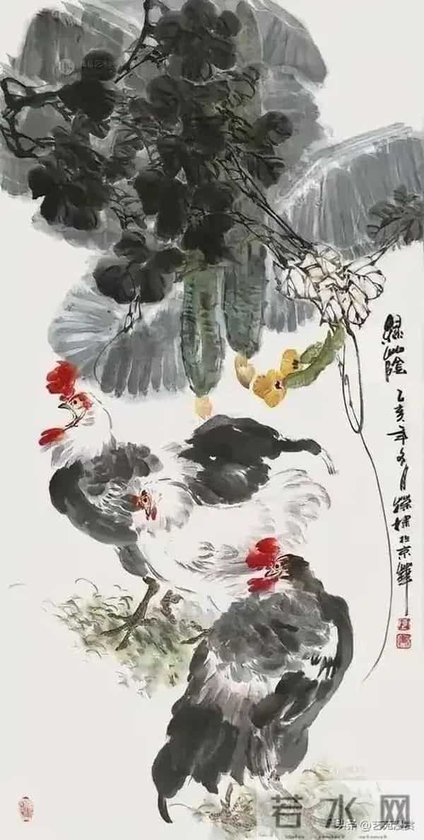 不愧是王雪涛的得意弟子，陈葆棣的花鸟差点儿撵上师父！