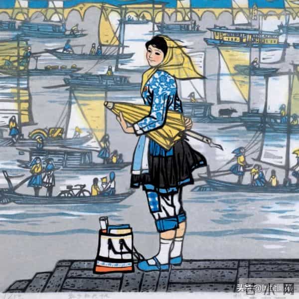 杨明义版画上的江南水乡，好美呀！