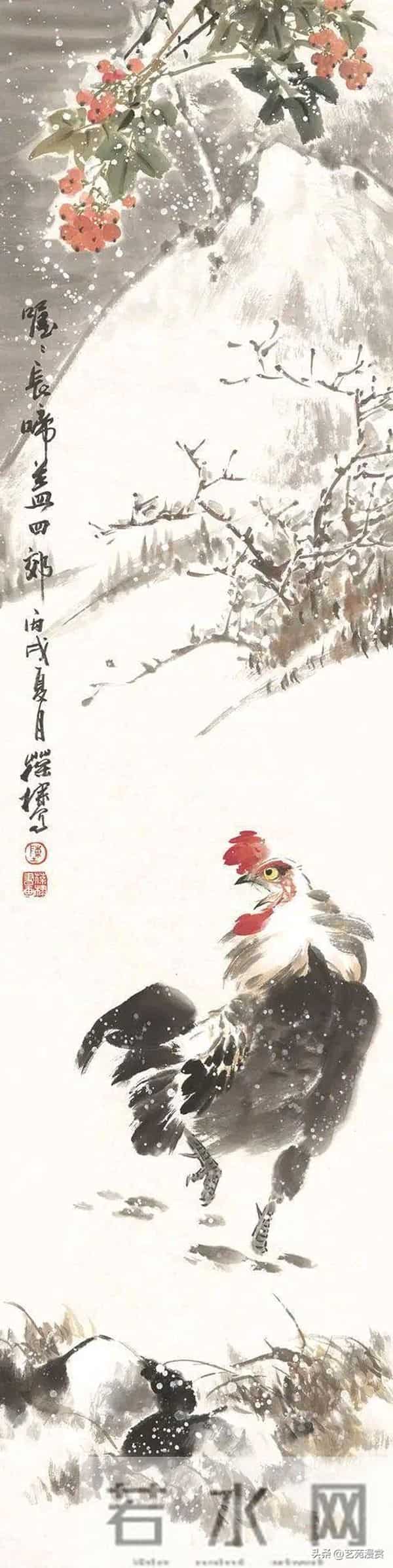 不愧是王雪涛的得意弟子，陈葆棣的花鸟差点儿撵上师父！