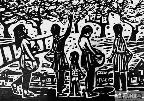 杨明义版画上的江南水乡，好美呀！