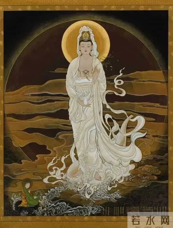 千江有水千江月，世界各大博物馆收藏的水月观音画像