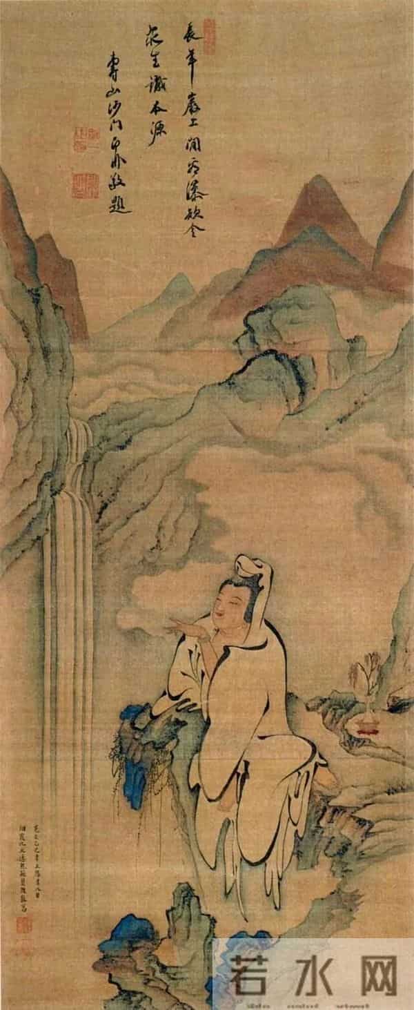 千江有水千江月，世界各大博物馆收藏的水月观音画像