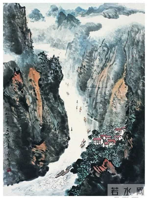 他寄情於纸墨，为画山水画，亲自遍访祖国江河山川