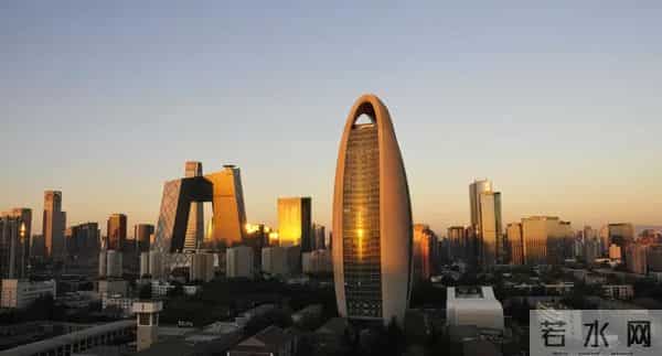 北京CBD地标：人民日报社总部大楼，灵感源自“人”字