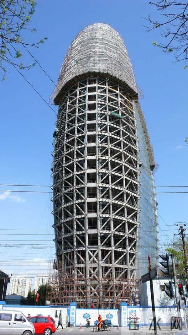 北京CBD地标：人民日报社总部大楼，灵感源自“人”字