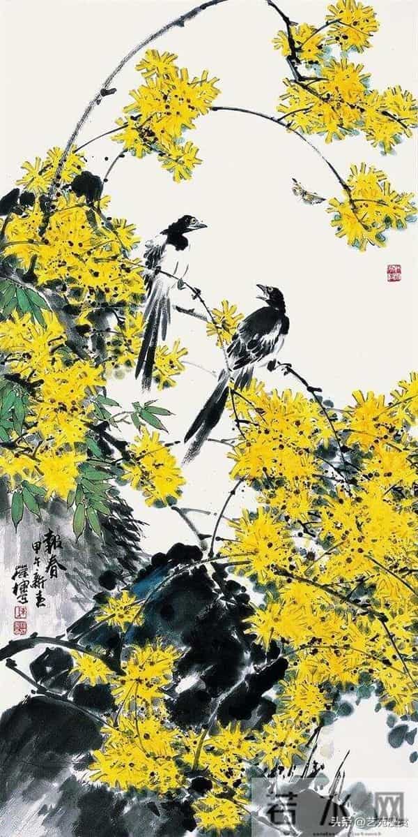 不愧是王雪涛的得意弟子，陈葆棣的花鸟差点儿撵上师父！