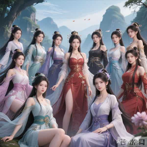 后宫小说《大道艳芳修》女主角全解析（配图）数量200+，车速飞快